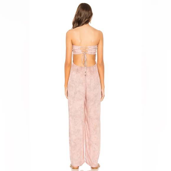 Tiare Hawaii Bennett Jumpsuit in Rose Smoke Tie Dye, OS - Picture 4 of 8